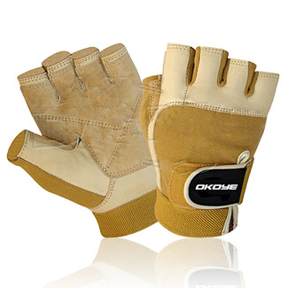 leather weightlifting gloves
